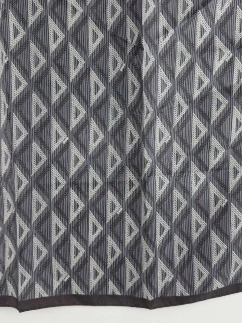 Dior Scarf Gray Silk Vintage